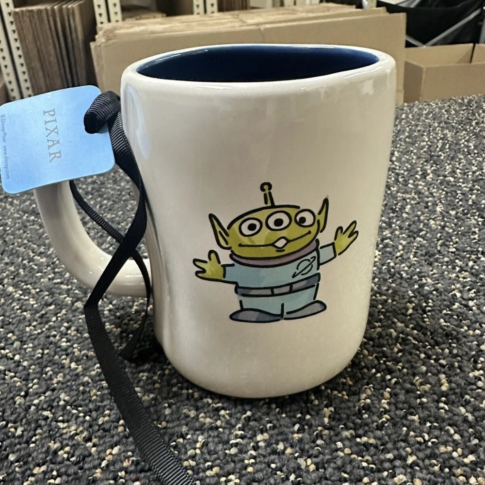 Rae Dunn Pixar Mug with White Base